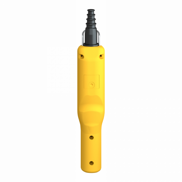 Harmony XACA - pistol grip - boîte pendante - 2 poussoirs 1 arrêt d'urgence - IP65 - type de circuit électrique : télécommande - couleur station de contrôle : jaune - visuel 2