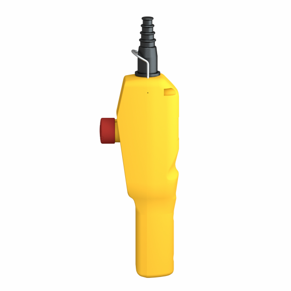 Harmony XACA - pistol grip - boîte pendante - 2 poussoirs 1 arrêt d'urgence - IP65 - type de circuit électrique : télécommande - couleur station de contrôle : jaune - visuel 4
