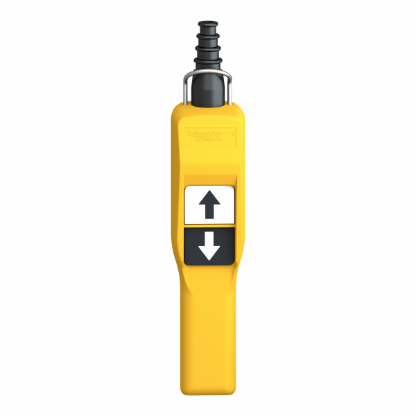 Harmony XACA - pistol grip - boîte pendante - 2 poussoirs - IP65 - type de circuit électrique : télécommande - couleur station de contrôle : jaune - visuel 1
