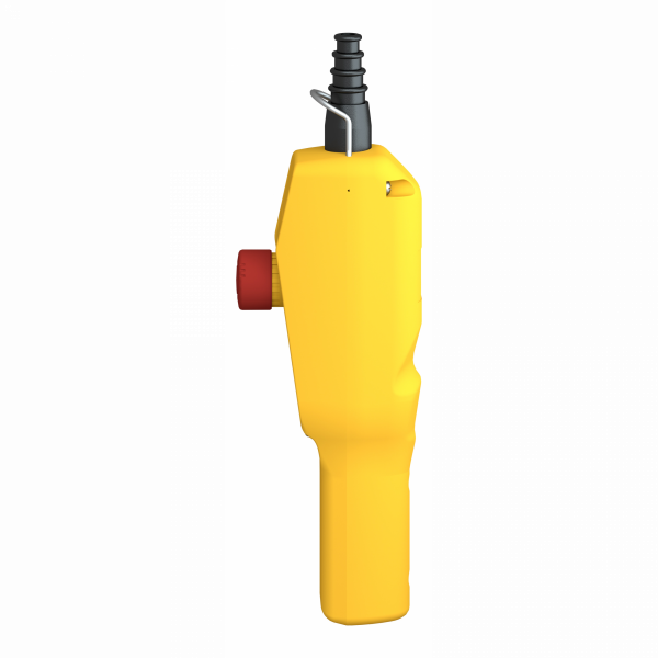 Harmony XACA - pistol grip - boîte pendante - 2 poussoirs cap. 1 arrêt d'urgence - IP65 - type de circuit électrique : télécommande - couleur station de contrôle : jaune - visuel 4