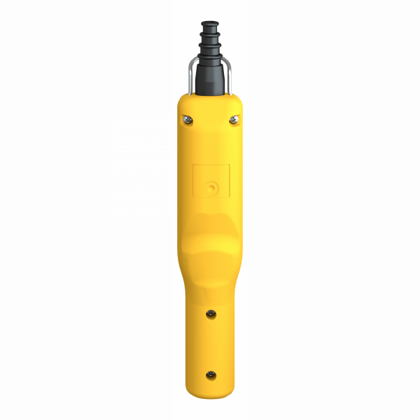 Harmony XACA - pistol grip - boîte pendante - 2 poussoirs cap. 1 arrêt d'urgence - IP65 - type de circuit électrique : télécommande - couleur station de contrôle : jaune - visuel 2