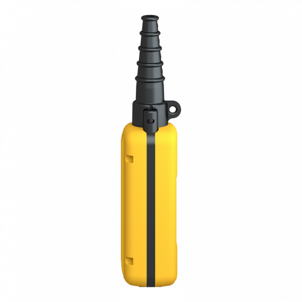 Harmony XACA - boîte pendante - 2 poussoirs - IP65 - type de circuit élec. : télécommande - couleur station de contrôle : jaune - complet, prêt à utiliser - contrôle moteur de levage à 1 vitesse - visuel 3
