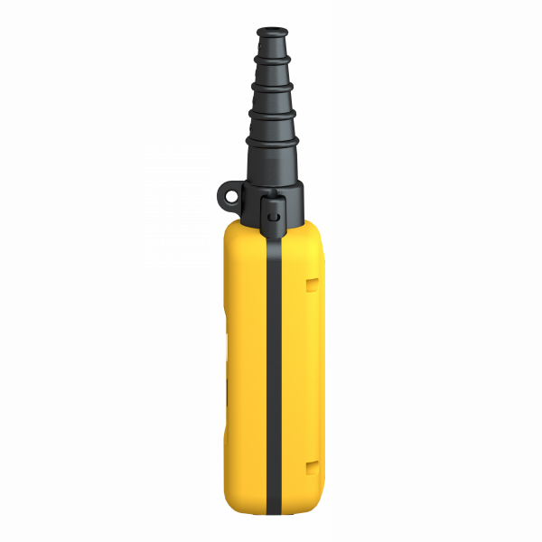 Harmony XACA - boîte pendante - 2 poussoirs - IP65 - type de circuit élec. : télécommande - couleur station de contrôle : jaune - complet, prêt à utiliser - contrôle moteur de levage à 1 vitesse - visuel 4