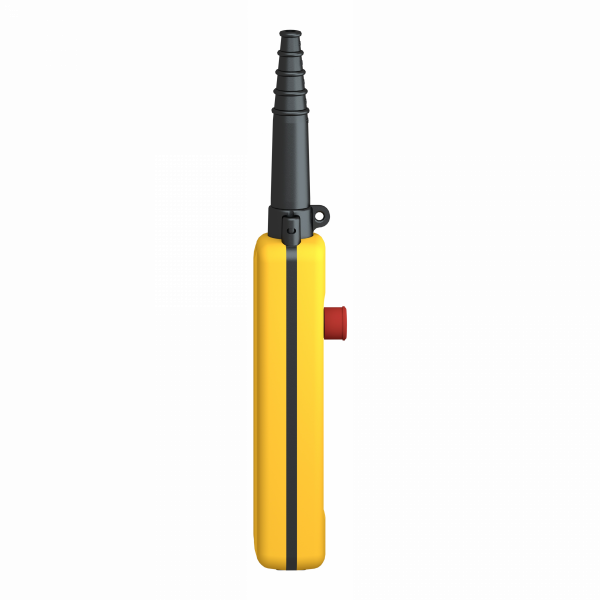 Harmony XACA - boîte pendante - 4 poussoirs 1 arrêt d'urgence - IP65 - type de circuit électrique : télécommande - couleur station de contrôle : jaune - visuel 3