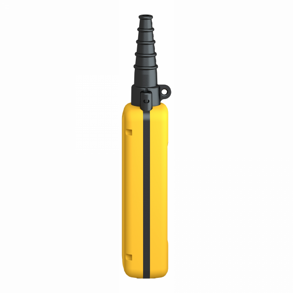 Harmony XACA - boîte pendante - 4 poussoirs - IP65 - type de circuit électrique : télécommande - double isolation - couleur station contrôle : jaune - pour contrôle du moteur de levage à 1 vitesse - av. interverrouillage méca. entre paires - visuel 3