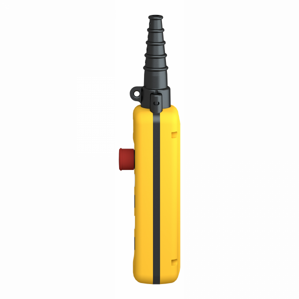 Harmony XACA - boîte pendante - 4 poussoirs 1 arrêt d'urgence - IP65 - type de circuit électrique : télécommande - couleur station de contrôle : jaune - contrôle du moteur de levage à une vitesse - visuel 4