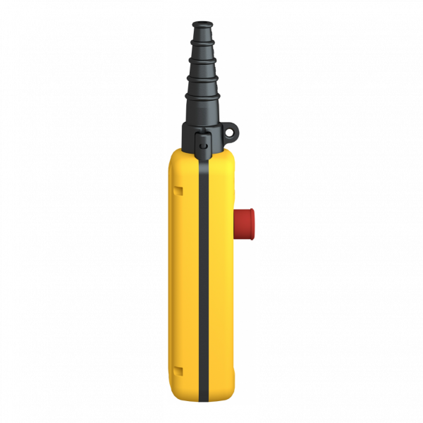 Harmony XACA - boîte pendante - 4 poussoirs 1 arrêt d'urgence - IP65 - type de circuit électrique : télécommande - couleur station de contrôle : jaune - contrôle du moteur de levage à 1 vitesse - visuel 3