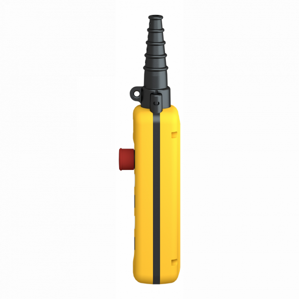 Harmony XACA - boîte pendante - 4 poussoirs 1 arrêt d'urgence - IP65 - type de circuit électrique : télécommande - couleur station de contrôle : jaune - contrôle du moteur de levage à 1 vitesse - visuel 4