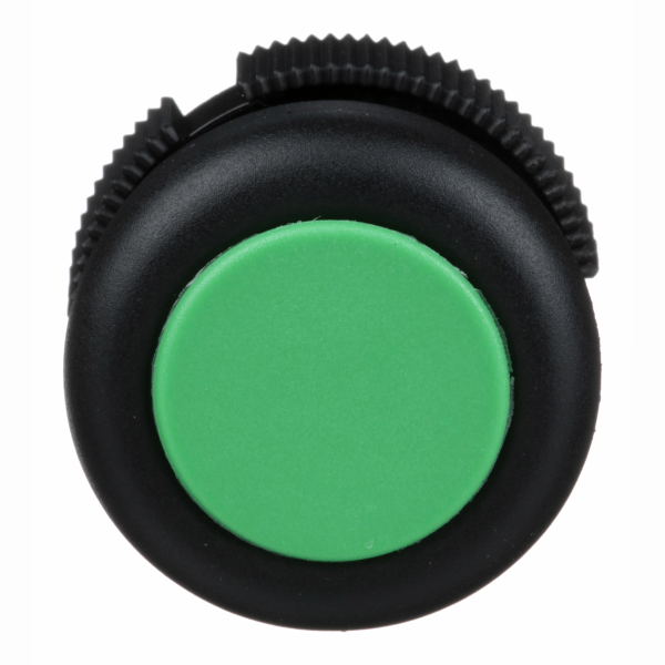 Harmony XAC - tête bouton poussoir - capuchonné - vert - IP65 - emplacement de montage : avant de l'enveloppe - visuel 1