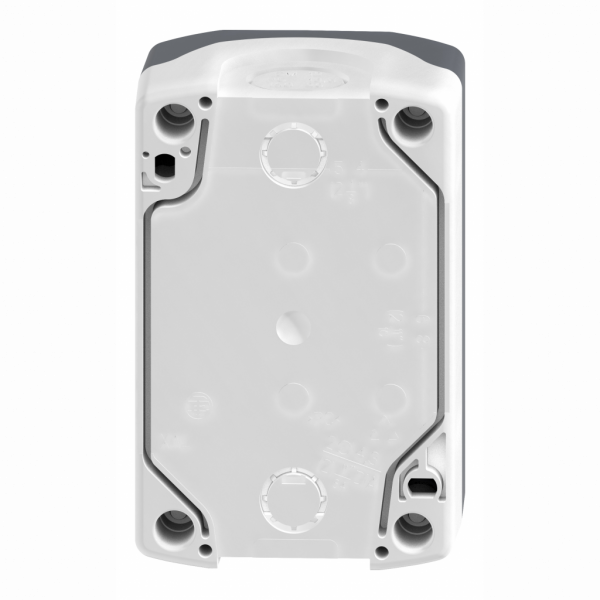 Harmony boîte - 2 boutons poussoirs Ø22 - vert /rouge - IP66, IP67, IP69, IP69K - couleur de la base du boîtier : gris clair (RAL 7035) - couleur du capot : gris foncé (RAL 7016) - pour unités de commande et signalisation XB5 Ø 22 mm - visuel 2
