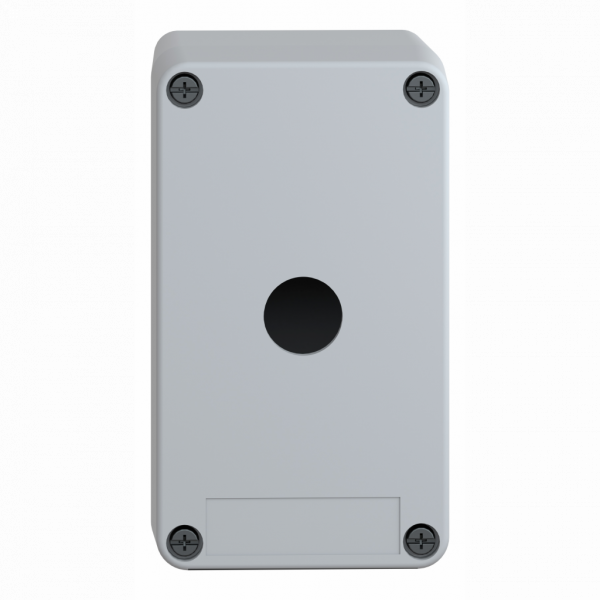 Harmony XAPA - boîte à boutons vide - plastique - 1 perçage - taille plateau avant produit : 85 x 146 mm - profondeur utilisable : 83 mm - couleur de la base du boîtier et du capot : gris - IP65, IP69, IP69K - visuel 1