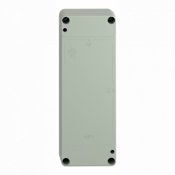 Harmony XAPA - boîte à boutons vide - plastique - sans perçage - taille plateau avant produit : 85 x 226 mm - profondeur utilisable : 83 mm - couleur de la base du boîtier et du capot : gris - IP65, IP69, IP69K - visuel 2