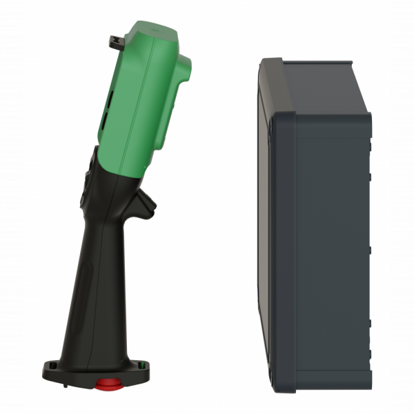 eXLhoist - starter kit - base ZARB12W - cde ZART8L - chargeur ZARC01 et accessoires - 50 canaux - station de contrôle sans fil - pour manutention, applications levage - portée fonctionnement : 100m dans l'air - visuel 4