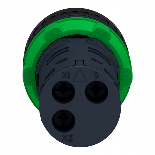 Harmony XB5 - buzzer Ø22 - 80db - 24Vca/cc - 50/60Hz - H29mmxL29mmxP55mm - diamètre de fixation : 22mm - collerette : plastique gris foncé - intensité sonore : 90 dB 6.8 kHz 0,1 m +/- 10 % - couleur de la capsule : noir - visuel 2
