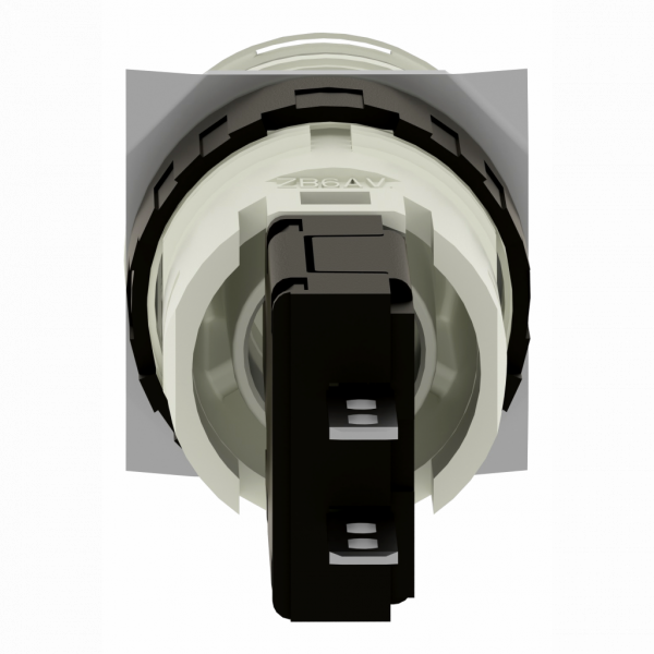 Harmony XB6 - voyant rond - Ø16mm - IP65 - DEL intégrée - 24V - cosses - blanc - H18mmxL18mmxP57mm - culot de lampe : tout LED - alimentation du bloc lumineux : direct - visuel 2