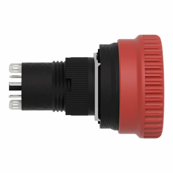 Harmony - bouton-poussoir à tête bombée non lumineux - Ø16mm - IP65 - raccordement : borne à souder, capacité de serrage: <= 0,75 mm² AWG 19 - rouge coup de poing Ø 32 mm - visuel 3