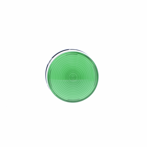Harmony voyant rond - Ø22 - vert - LED intégrée - 24V - H29mmxL29mmxP54mm - diamètre de fixation : 22mm - IP20, IP65 - visuel 1