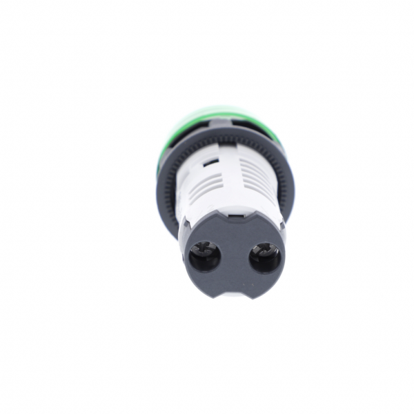 Harmony voyant rond - Ø22 - vert - LED intégrée - 24V - H29mmxL29mmxP54mm - diamètre de fixation : 22mm - IP20, IP65 - visuel 2