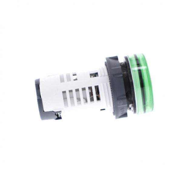 Harmony - voyant rond - Ø22 - vert - LED intégrée - 120V - H29mmxL29mmxP54mm - source lumineuse : LED - IP20, IP65 - visuel 3