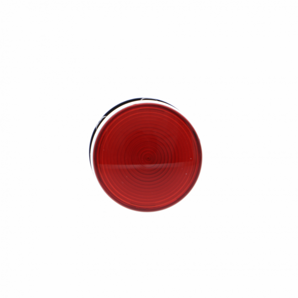 Harmony voyant rond - Ø22 - rouge - LED intégrée - 230V - H29mmxL29mmxP54mm - diamètre de fixation : 22mm - IP20, IP65 - visuel 1