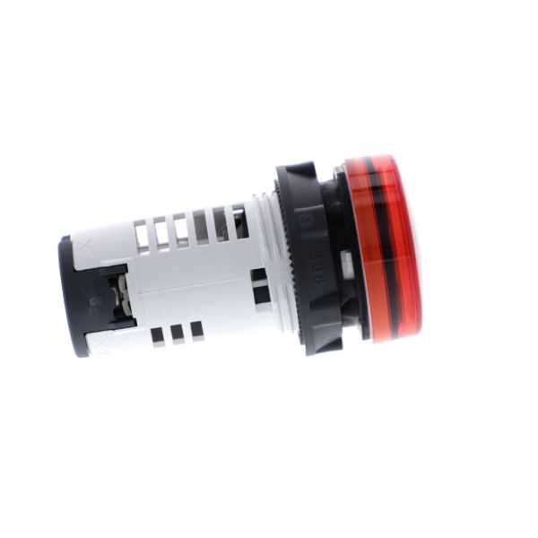 Harmony voyant rond - Ø22 - rouge - LED intégrée - 230V - H29mmxL29mmxP54mm - diamètre de fixation : 22mm - IP20, IP65 - visuel 3