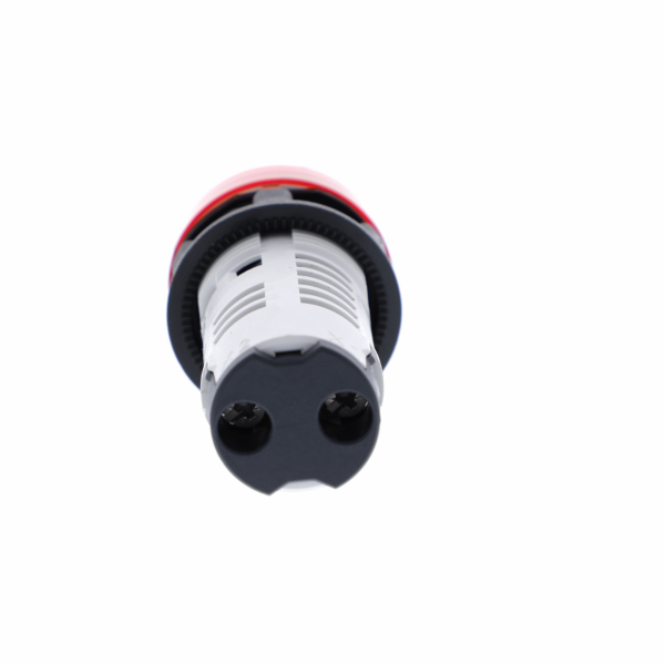 Harmony voyant rond - Ø22 - rouge - LED intégrée - 230V - H29mmxL29mmxP54mm - diamètre de fixation : 22mm - IP20, IP65 - visuel 2