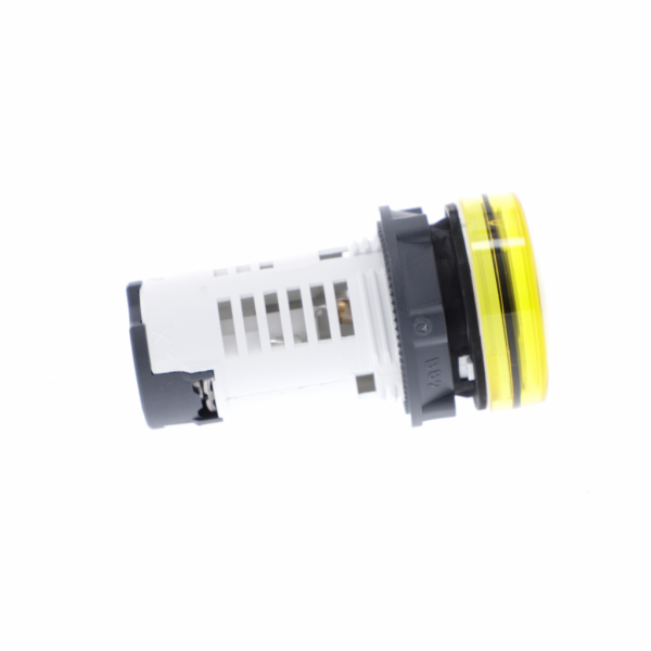 Harmony - voyant rond - Ø22 - jaune - LED intégrée - 120V - H29mmxL29mmxP54mm - source lumineuse : LED - IP20, IP65 - visuel 3