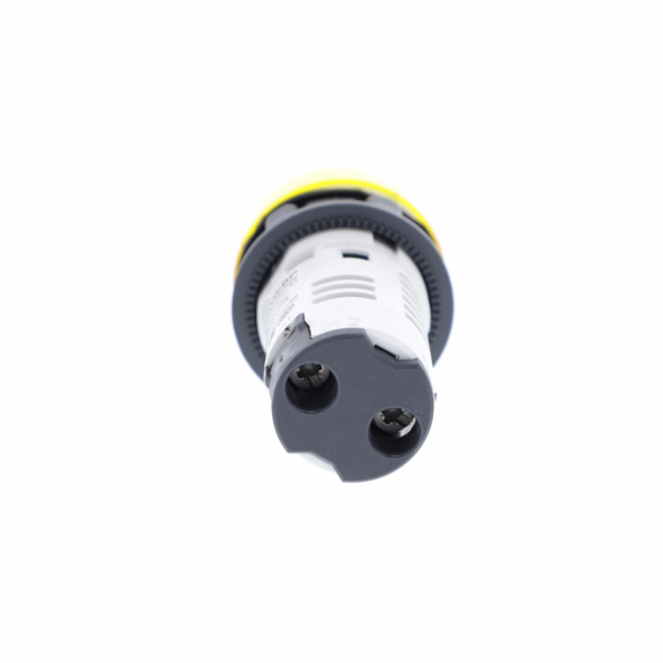 Harmony - voyant rond - Ø22 - jaune - LED intégrée - 120V - H29mmxL29mmxP54mm - source lumineuse : LED - IP20, IP65 - visuel 2