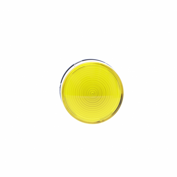 Harmony - voyant rond - Ø22 - jaune - LED intégrée - 120V - H29mmxL29mmxP54mm - source lumineuse : LED - IP20, IP65 - visuel 1