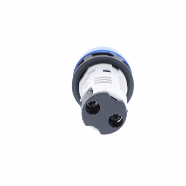 Harmony - voyant rond - Ø22 - bleu - LED intégrée - 24V - H29mmxL29mmxP54mm - source lumineuse : LED - IP20, IP65 - visuel 2