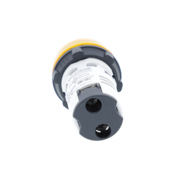 Harmony - voyant rond - Ø22 - orange - LED intégrée - 120V - H29mmxL29mmxP54mm - source lumineuse : LED - IP20, IP65 - visuel 2