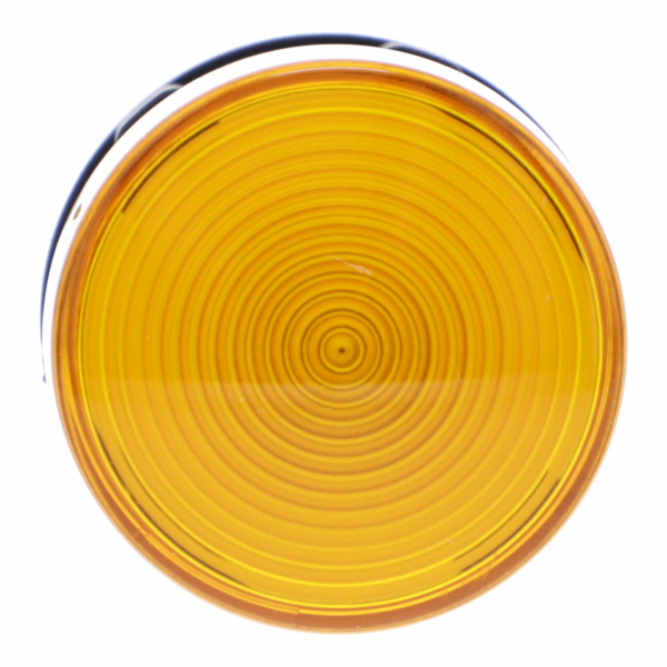 Harmony - voyant rond - Ø22 - orange - LED intégrée - 230V - H29mmxL29mmxP54mm - source lumineuse : LED - IP20, IP65 - visuel 1