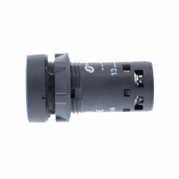 Harmony - bouton-poussoir affleurant - Ø22 - blanc - 1F - noir - flèche haute - H29mmxL29mmxP51,5mm - diamètre de fixation : 22mm - IP20, IP65 - rappel à ressort - visuel 4