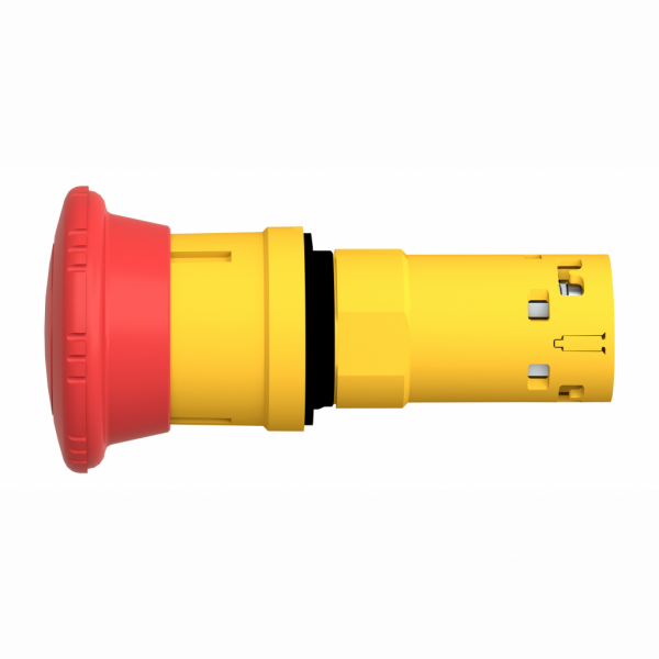 Harmony arrêt d'urgence - rouge Ø40mm - Ø22 - tourner pour déverrouiller - 1O - H40mmxL40mmxP72mm (hors tout CAO) - diamètre de fixation : 22mm - IP20, IP65 - visuel 4