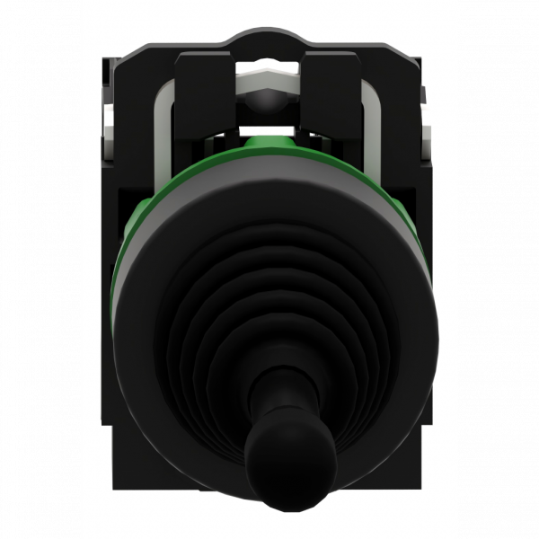 Harmony - manipulateur Ø22 - 2 positions à rappel vers 0 position - 1 F - H47mmxL30mmxP108mm - diamètre de fixation : 22mm - plastique (collerette et embase de fixation) - IP66 - 2 sens - tige opérationnelle 54 mm longueur - visuel 1
