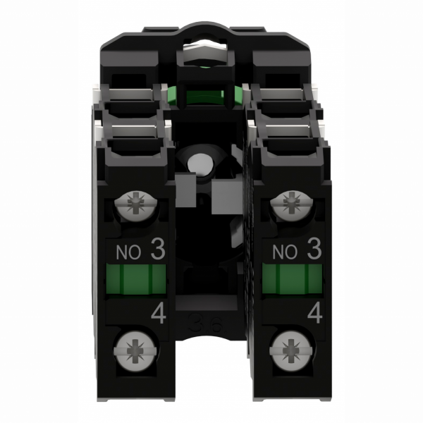 Harmony - manipulateur Ø22 - 4 positions à rappel vers 0 position - 1 F - H47mmxL30mmxP132mm - diamètre de fixation : 22mm - plastique (collerette et embase de fixation) - IP66 - 4 sens - tige opérationnelle 54 mm longueur - visuel 2