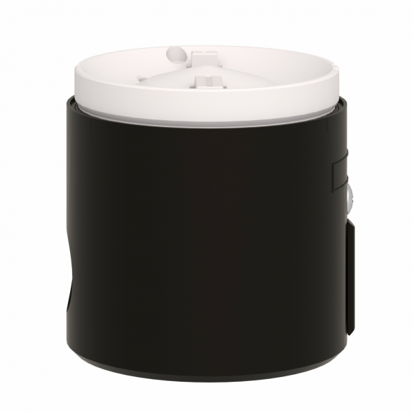 Harmony XVB - embase pour colonne - avec tube à décharge - noir - IP65 - diamètre de fixation : 70mm - matière : polyamide renforcé avec des fibres de verre (base) - fixation directe ou tube - visuel 3