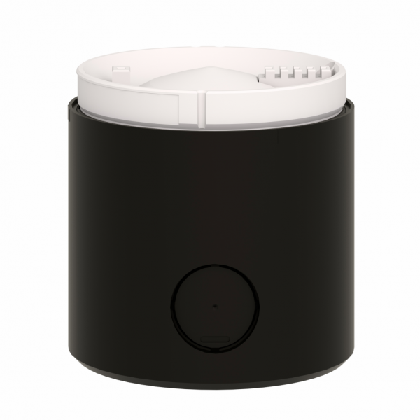 Harmony XVB - embase pour colonne - avec tube à décharge - noir - IP65 - diamètre de fixation : 70mm - matière : polyamide renforcé avec des fibres de verre (base) - fixation directe ou tube - visuel 2