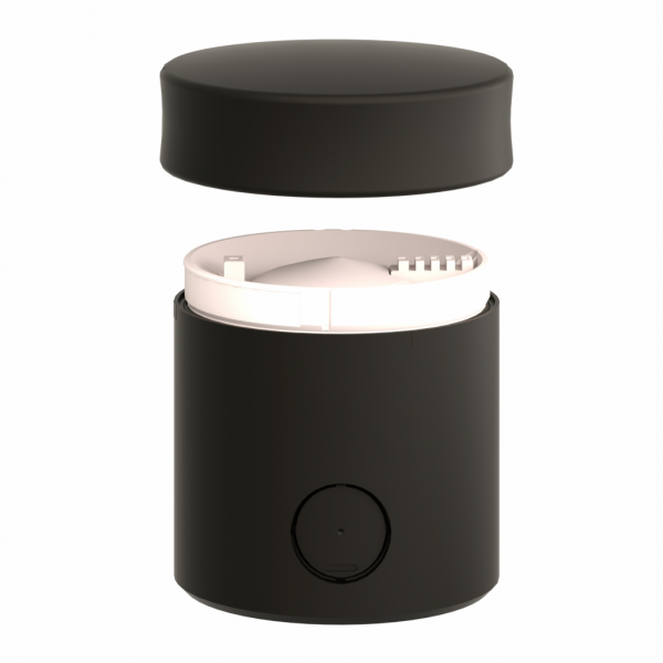 Harmony XVB - embase + couvercle Ø70 - ASInterface - IP65 - diamètre de fixation : 70mm - matière : polyamide renforcé avec des fibres de verre (base), polycarbonate (couvercle) - compatibilité : système câblage AS-Interface - visuel 2