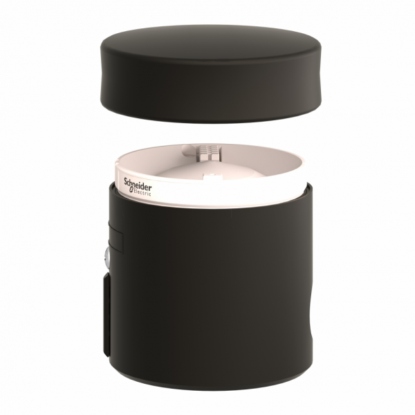 Harmony XVB - embase + couvercle Ø70 - ASInterface - IP65 - diamètre de fixation : 70mm - matière : polyamide renforcé avec des fibres de verre (base), polycarbonate (couvercle) - compatibilité : système câblage AS-Interface - visuel 4