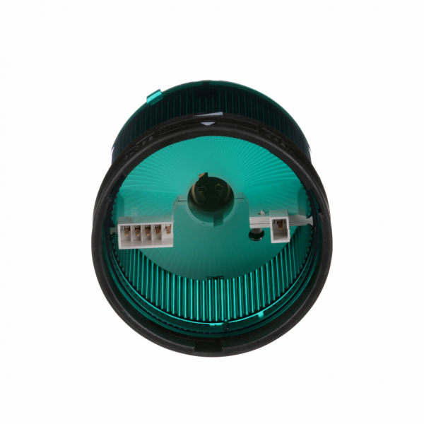 Harmony XVBC - élément lumineux - fixe - vert - 250V max - H63mm(hors tout CAO)xL70mm(hors tout CAO)xP70mm(hors tout CAO) - diam. fix. : 70mm - lampe : incandes. av. BA 15d base, DEL protégée - montage client, jusqu'à 5 unités - IP65, IP66 - visuel 4