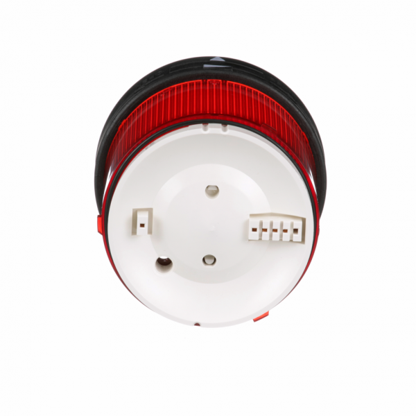 Harmony XVBC - élément lumineux - fixe - rouge - 250V max - H63mm(hors tout CAO)xL70mm(hors tout CAO)xP70mm(hors tout CAO) - diam. fix. : 70mm - lampe : incandes. av. BA 15d base, DEL protégée - montage client, jusqu'à 5 unités - IP65, IP66 - visuel 3