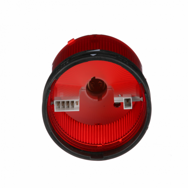 Harmony XVBC - élément lumineux - fixe - rouge - 250V max - H63mm(hors tout CAO)xL70mm(hors tout CAO)xP70mm(hors tout CAO) - diam. fix. : 70mm - lampe : incandes. av. BA 15d base, DEL protégée - montage client, jusqu'à 5 unités - IP65, IP66 - visuel 4