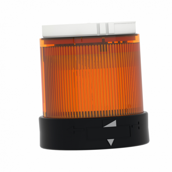 Harmony XVBC - élément lumineux - fixe - orange - 250V max - H63mm(hors tout CAO)xL70mm(hors tout CAO)xP70mm(hors tout CAO) - diam. fix. : 70mm - lampe : incandes. av. BA 15d base, DEL protégée - montage client, jusqu'à 5 un. - IP65, IP66 - visuel 1