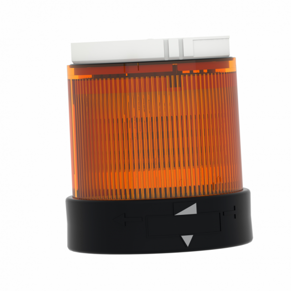 Harmony XVB - élément lumin. Ø70 - DEL - fixe avec diffuseur - 24VACDC - orange - H63mm(hors tout CAO)xL70mm(hors tout CAO)xP70mm(hors tout CAO) - diamètre de fixation : 70mm - DEL protégée - montage du client, jusqu'à 5 unités - IP65, IP66 - visuel 1