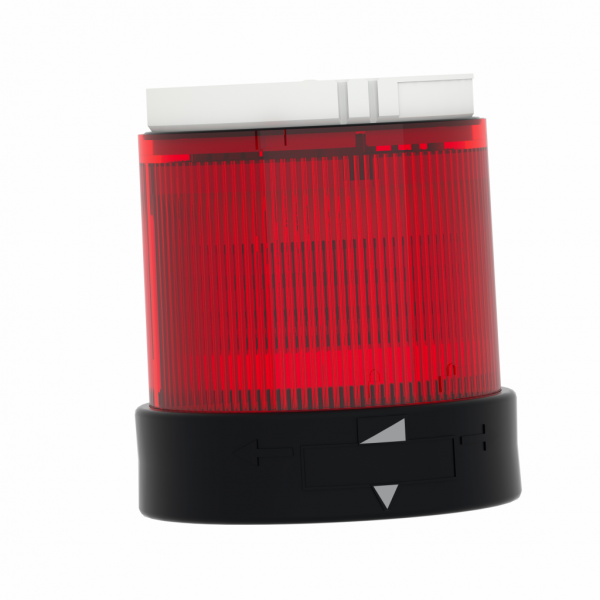 Harmony XVBC - élément lumineux - fixe - rouge - 230Vca - H63mm(hors tout CAO)xL70mm(hors tout CAO)xP70mm(hors tout CAO) - diamètre de fixation : 70mm - DEL protégée - montage du client, jusqu'à 5 unités - IP65, IP66 - visuel 1