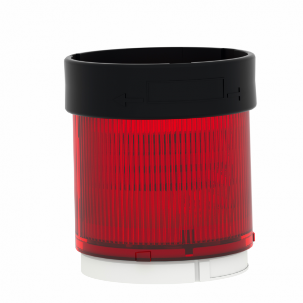 Harmony XVBC - élément lumineux - fixe - rouge - 230Vca - H63mm(hors tout CAO)xL70mm(hors tout CAO)xP70mm(hors tout CAO) - diamètre de fixation : 70mm - DEL protégée - montage du client, jusqu'à 5 unités - IP65, IP66 - visuel 2