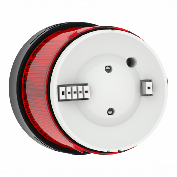 Harmony XVBC - élément lumineux - fixe - rouge - 230Vca - H63mm(hors tout CAO)xL70mm(hors tout CAO)xP70mm(hors tout CAO) - diamètre de fixation : 70mm - DEL protégée - montage du client, jusqu'à 5 unités - IP65, IP66 - visuel 3
