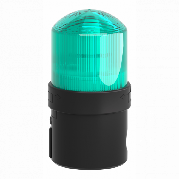 Harmony XVB - balise complète - feu fixe - vert - LED 24Vca/cc - IP65, IP66 - H139mmxL70mmxP70mm (hors tout CAO) - balise et colonne de signalisation : unité de base directement ou fixation tube, unité lumineuse - lampe : DEL protégée - visuel 4