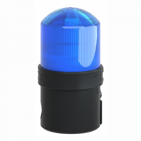 Harmony XVB - balise complète - feu fixe - bleu - LED 24Vca/cc - IP65, IP66 - H139mmxL70mmxP70mm (hors tout CAO) - balise et colonne de signalisation : unité de base directement ou fixation tube, unité lumineuse - lampe : DEL protégée - visuel 3